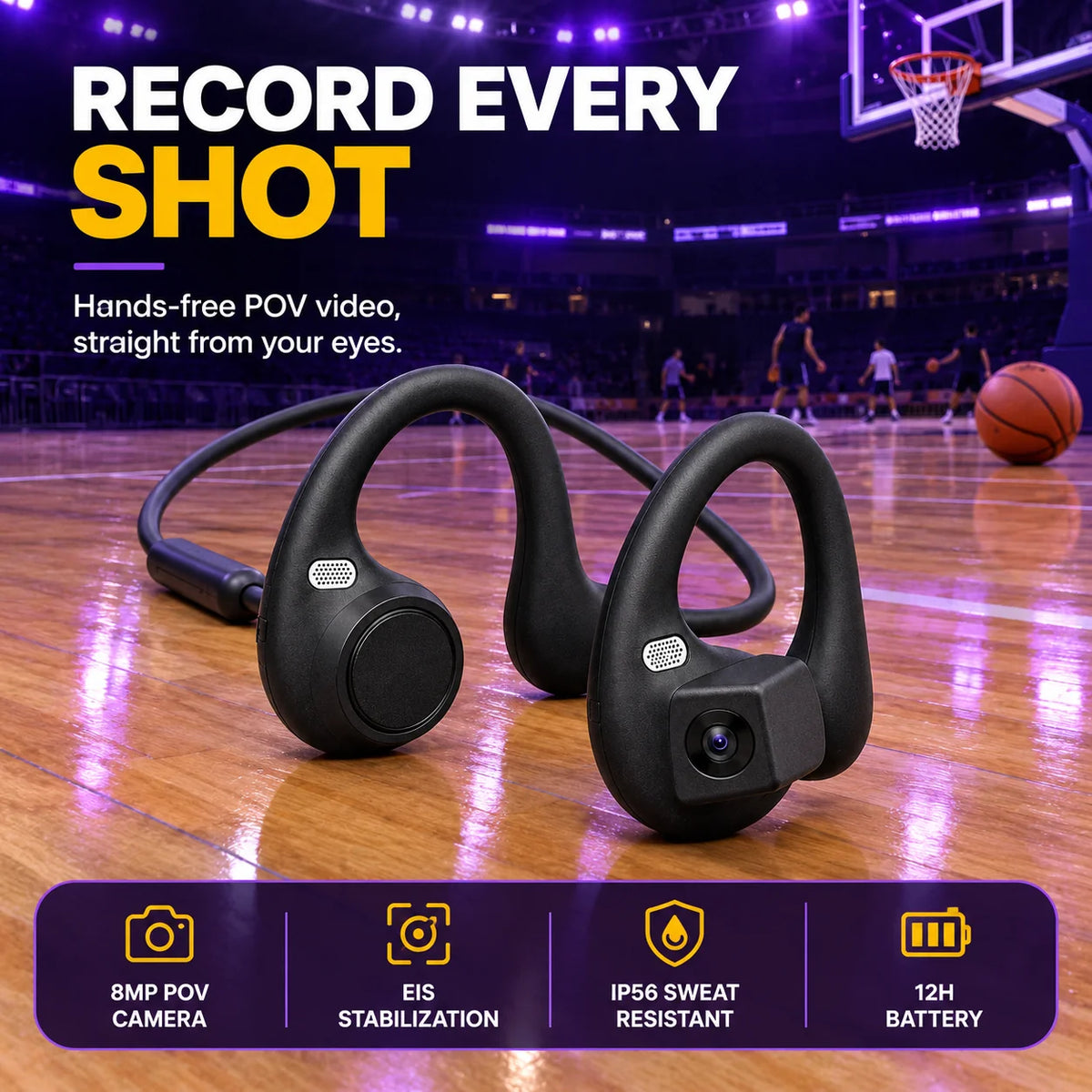 Open-Ear POV Camera Earbuds 🎥