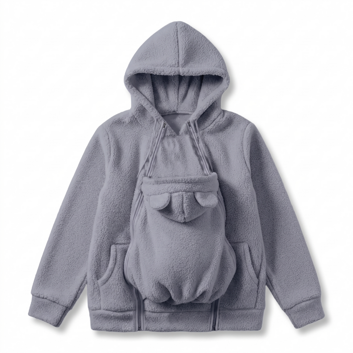 SnuggleNest Baby Fleece Hoodie 🐻🤍