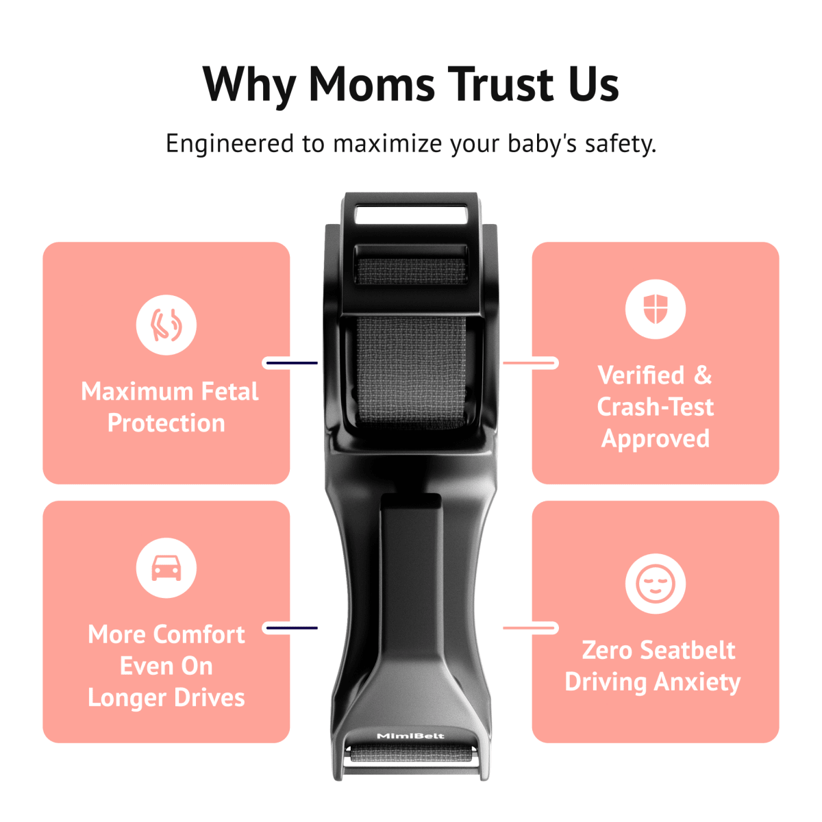 BumpEase Pregnancy Seat Belt Positioner