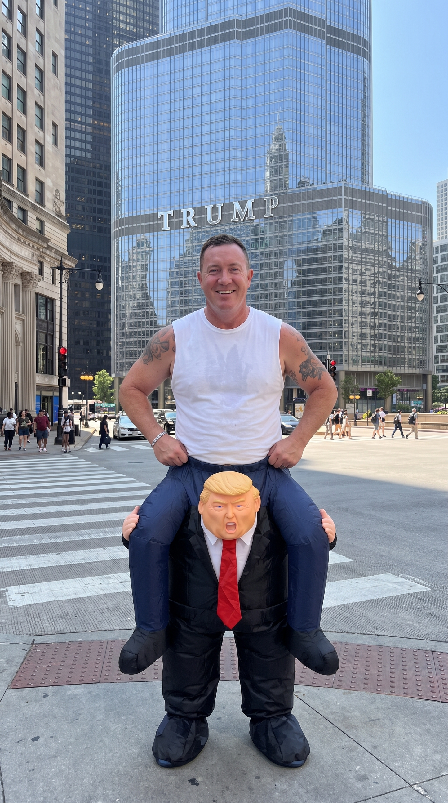 DonRide Inflatable Presidential Costume