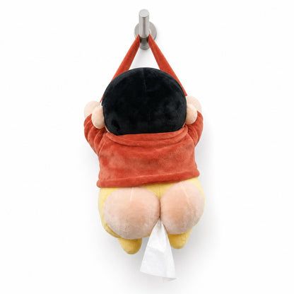 Plush Tush – Funny Plush Car Tissue Holder with Detachable Hanging Strap