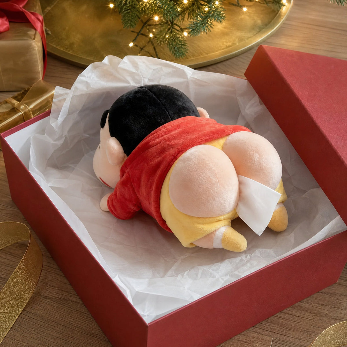 Plush Tush – Funny Plush Car Tissue Holder with Detachable Hanging Strap