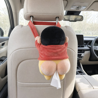 Plush Tush – Funny Plush Car Tissue Holder with Detachable Hanging Strap