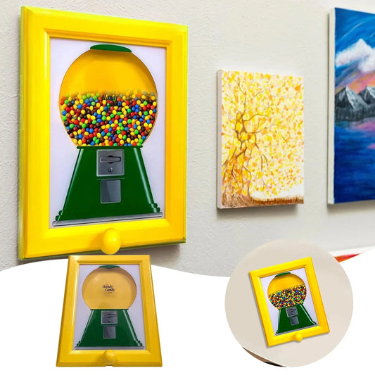 Eye Candy Frame Candy Dispenser – Wall-Mounted Gumball Machine for Treats