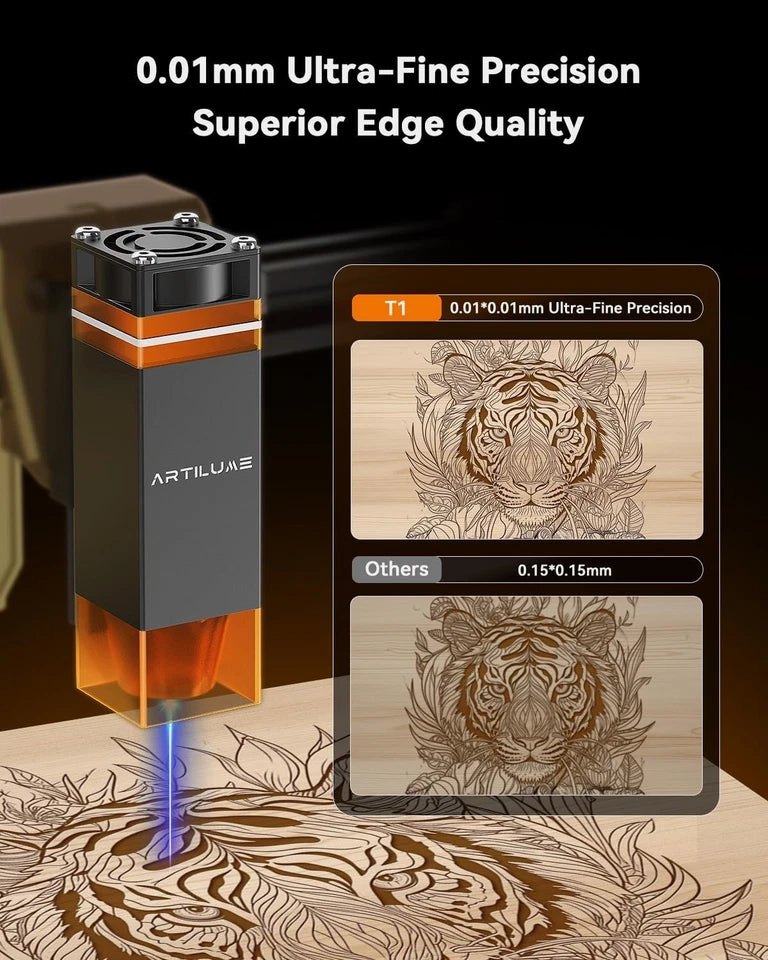 T1 Laser Engraver, 3000mW Foldable Laser Engraver Machine