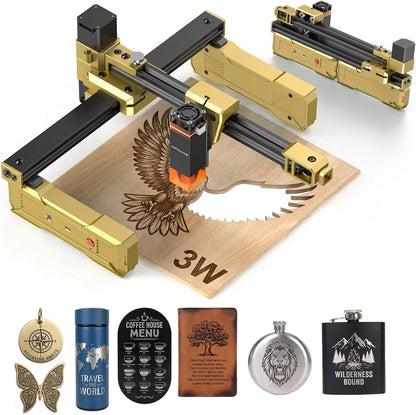 T1 Laser Engraver, 3000mW Foldable Laser Engraver Machine
