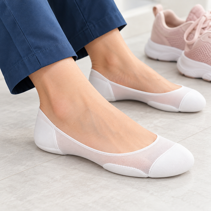 Double-Cushion Socks — 2 Pairs | Padded Heel & Forefoot Comfort Socks