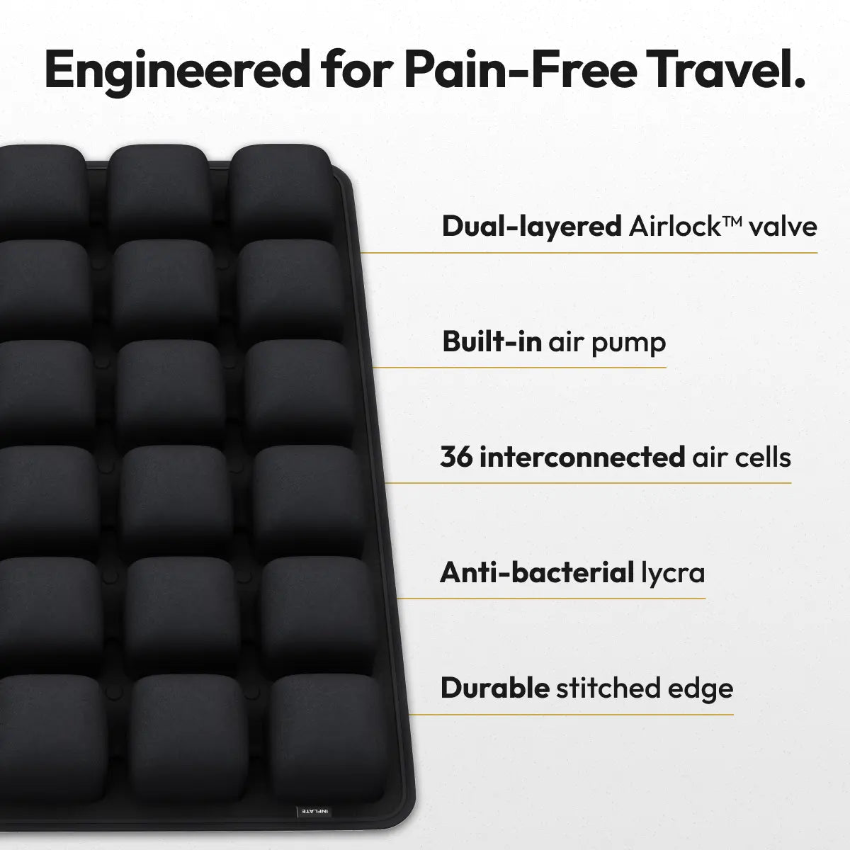 AirRoam™ Pressure Relief Travel Cushion