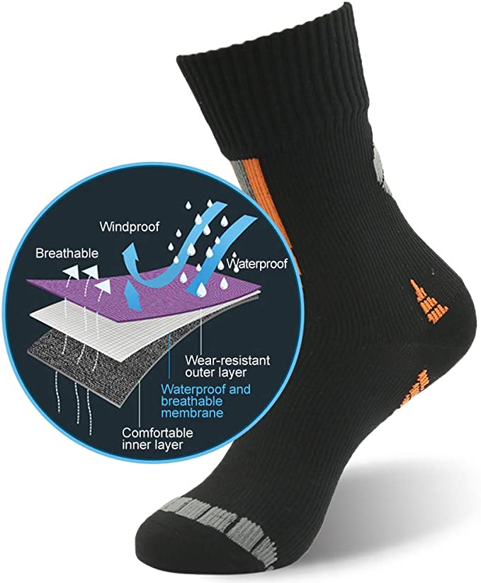 HappyFeet™ Waterproof, Breathable , Warm Socks for Hiking, Backpacking & Outdoor Adventures