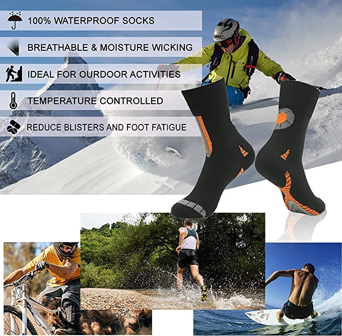 HappyFeet™ Waterproof, Breathable , Warm Socks for Hiking, Backpacking & Outdoor Adventures